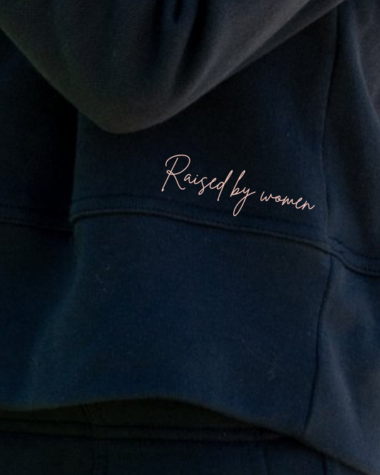 Women’s Collared French Terry Sweatshirt - Raised by Women