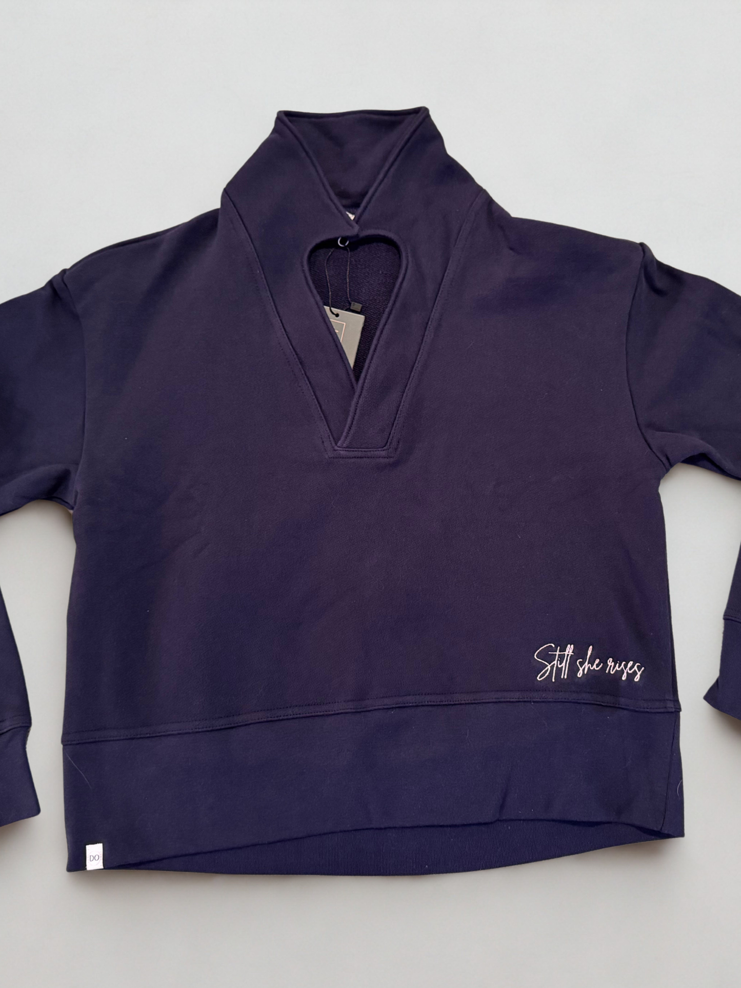 Women’s Collared French Terry Sweatshirt - Still She Rises