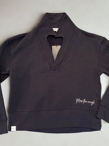 Women’s Collared French Terry Sweatshirt - More Than Enough