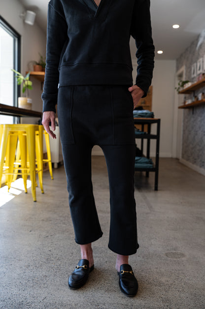 Tailored Sweatpant in Jet Black