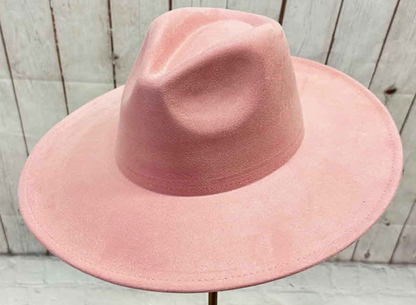 Wide Brim Suede Hat