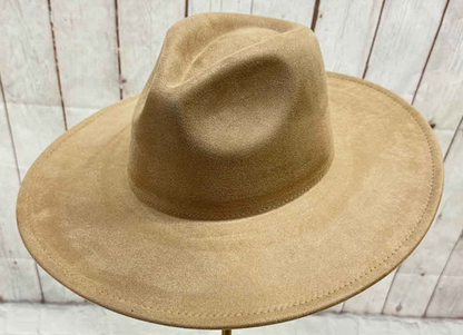 Wide Brim Suede Hat