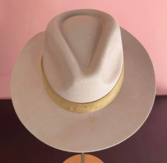 Australian Wool Rancher Hat with Velvet Tape